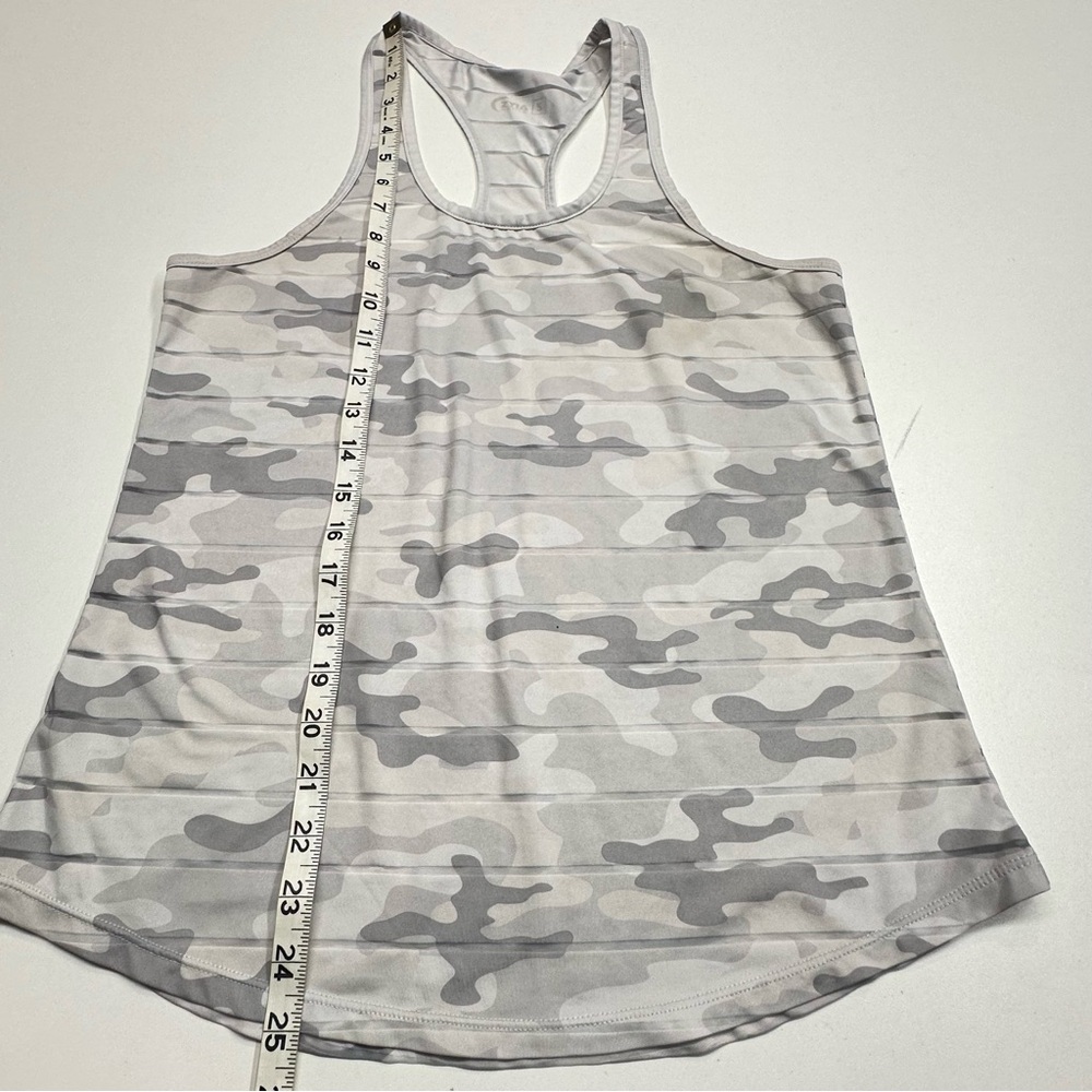 Zyia Active Havana White Gray Camo Stripe Racerback Tank Top Lightweight Small - Picture 6 of 6